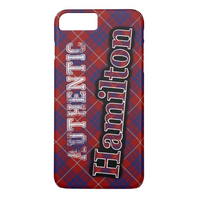 Authentic Clan Hamilton Scottish Tartan Design Case-Mate iPhone Case (Back)