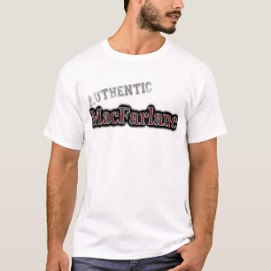 Authentic Clan MacFarlane Tartan Name Design T-Shirt