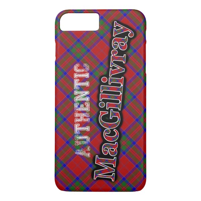 Authentic Clan MacGillivray Scottish Tartan Design Case-Mate iPhone Case (Back)