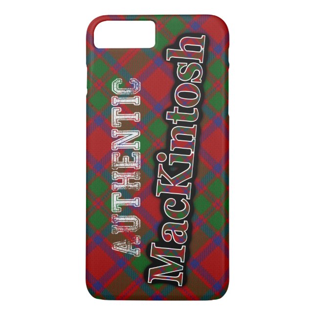 Authentic Clan MacKintosh Scottish Tartan Design Case-Mate iPhone Case (Back)