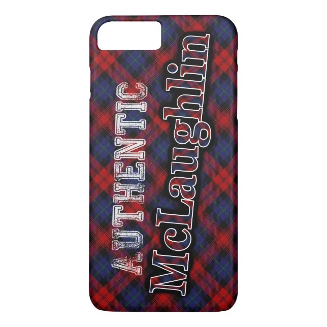 Authentic Clan McLaughlin Scottish Tartan Design Case-Mate iPhone Case (Back)