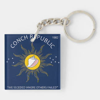 Authentic Conch Republic AVOID FAKES Key Ring