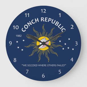 Authentic Conch Republic AVOID FAKES Large Clock