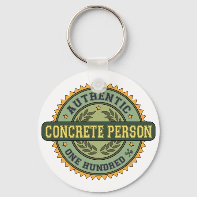 Authentic Concrete Person Key Ring (Front)