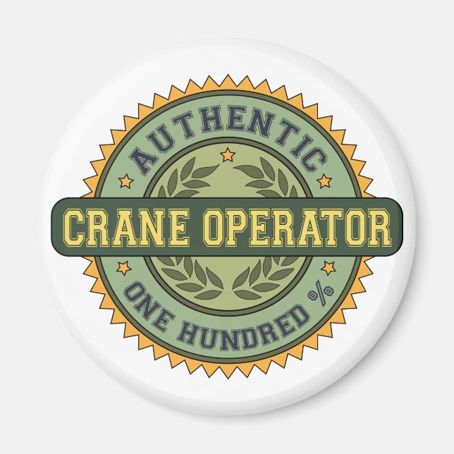 Authentic Crane Operator Magnet (Front)