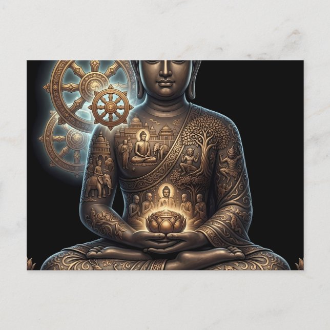 Authentic Dhamma Path: Sukiti Buddha Series Postcard (Front)