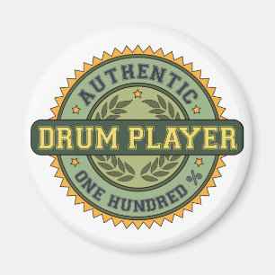 Authentic Drum Player Magnet