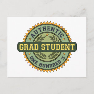 Authentic Grad Student Postcard