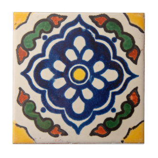 Authentic Handmade Moroccan Green Blue Ceramic Tile