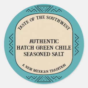 Authentic Hatch Green Chile Spice Custom Classic Round Sticker
