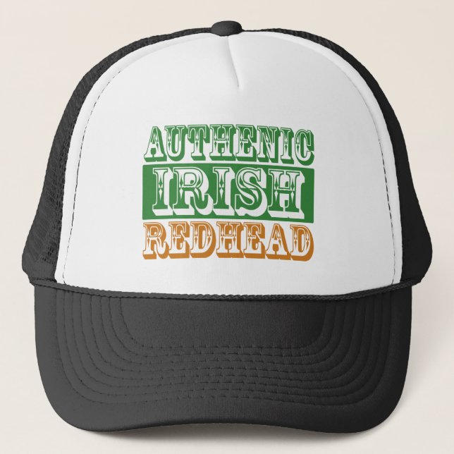 Authentic Irish Redhead Trucker Hat (Front)