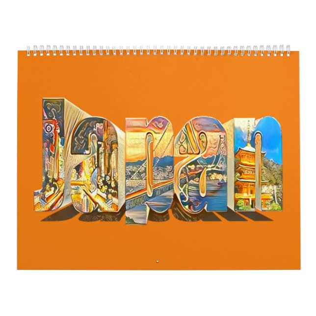 Authentic Japan Retro Vintage Style   Calendar (Cover)