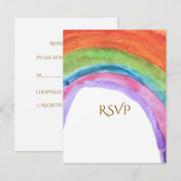 Authentic Kid's Rainbow Watercolor Birthday 