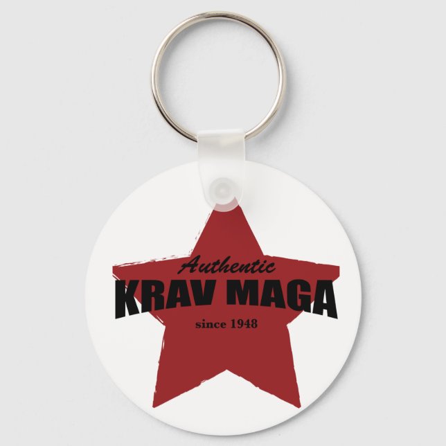 Authentic Krav Maga since 1948 Key Ring (Front)