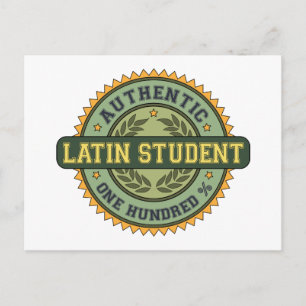 Authentic Latin Student Postcard