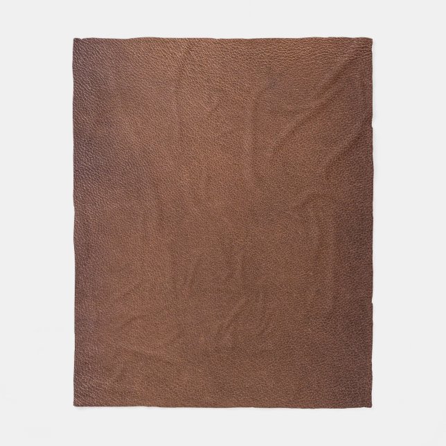 Authentic leather texture, genuine background. fleece blanket (Front)