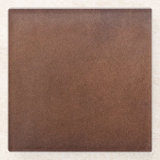 Authentic leather texture, genuine background. glass coaster
