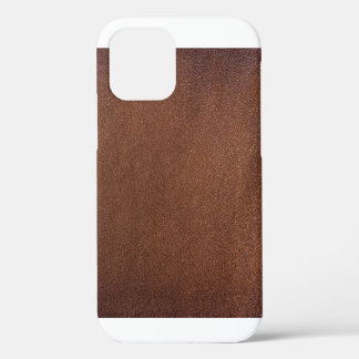 Authentic leather texture, genuine background. iPhone 12 case