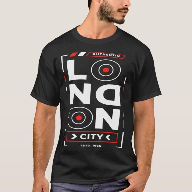Authentic London City Est 1966 T-Shirt (Front)