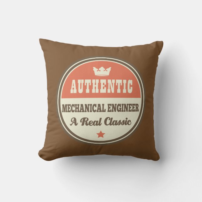 Authentic Mechanical Engineer Vintage Gift Idea Cushion (Front)