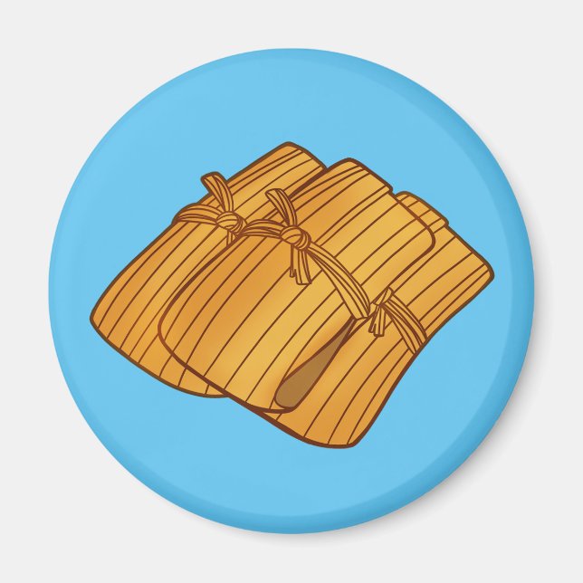 Authentic Mexican Tamales Season Magnet (Front)