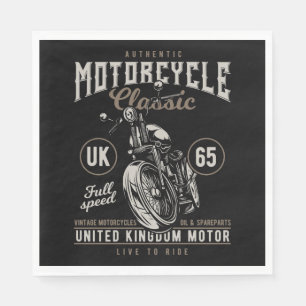 Authentic Motorcycle Classic Napkin