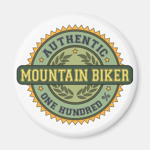 Authentic Mountain Biker Magnet