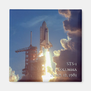 Authentic NASA Photo Space Shuttle Columbia STS-1 Magnet