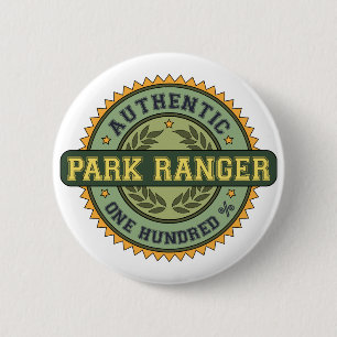 Authentic Park Ranger 6 Cm Round Badge
