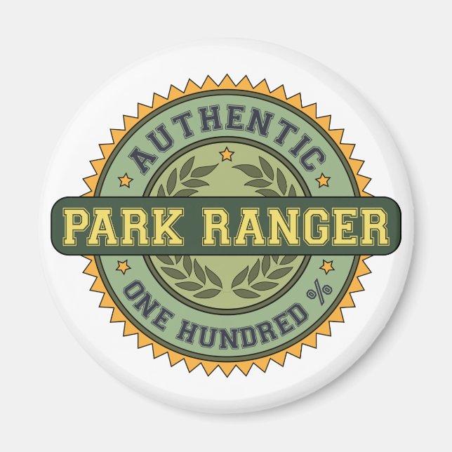 Authentic Park Ranger Magnet (Front)