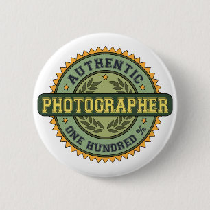 Authentic Photographer 6 Cm Round Badge