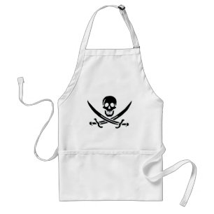 Authentic Pirate Flag of Jack Rackam Standard Apron