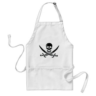 Authentic Pirate Flag of Jack Rackam Standard Apron