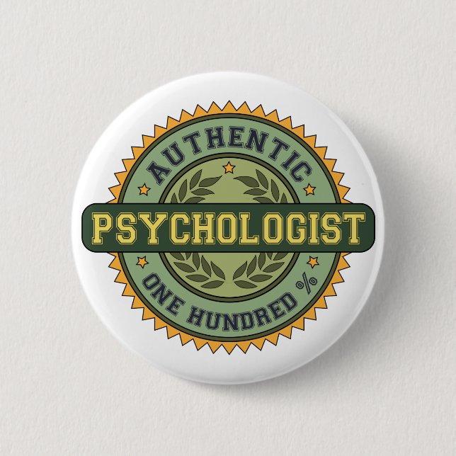 Authentic Psychologist 6 Cm Round Badge (Front)