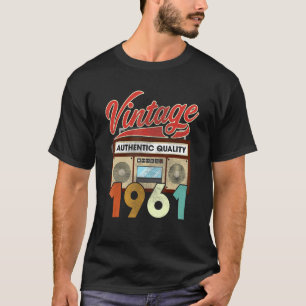 Authentic Quality Radio Vintage 1961 61st Birthday T-Shirt