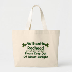 Authentic Redhead Large Tote Bag