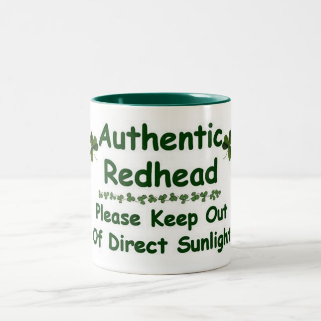 Authentic Redhead Two-Tone Coffee Mug (Center)