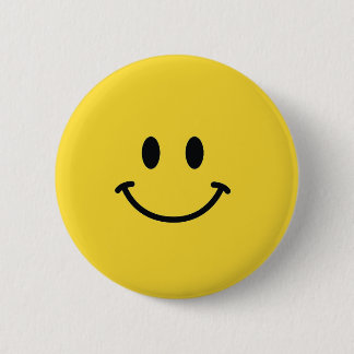 Authentic Smiley Face 6 Cm Round Badge