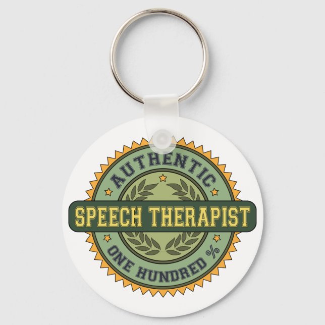 Authentic Speech Therapist Key Ring (Front)