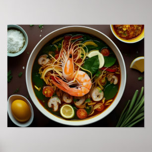 Authentic Tom Yum Goong Thai Soup Poster