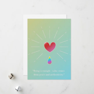 Authenticity Attracts, Inspirational Greeting card