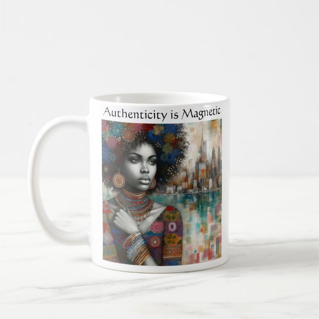 Authenticity is Magnetic  Coffee Mug (Left)