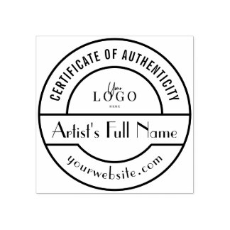 Authenticity Stamp for Original Art Gallery Artist
