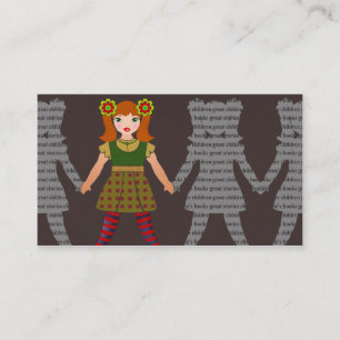 Author / Book Illustrator Unique Business Card
