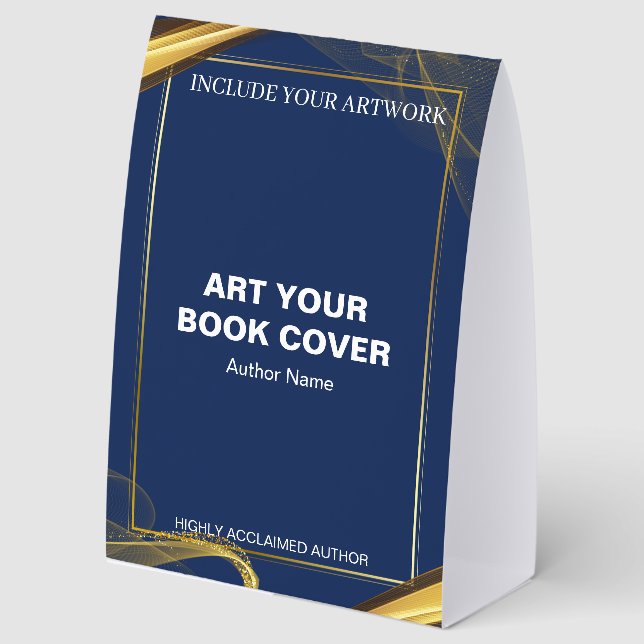 Author Book Launch Table Tent Display Sign (Front)