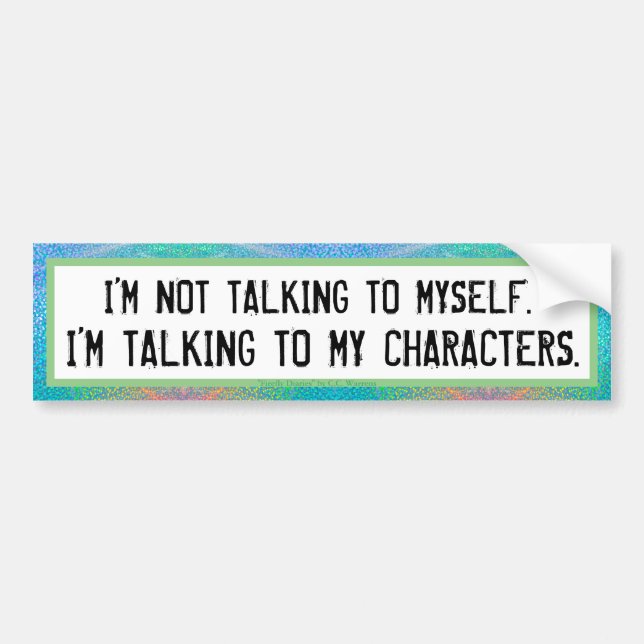 Author bumper sticker (Front)