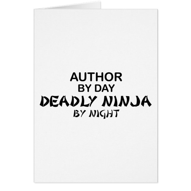 Author Deadly Ninja by Night (Front)