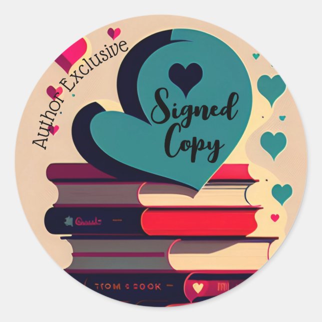 Author Exclusive Signed Copy Classic Round Sticker (Front)