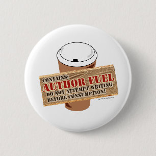 Author Fuel 6 Cm Round Badge