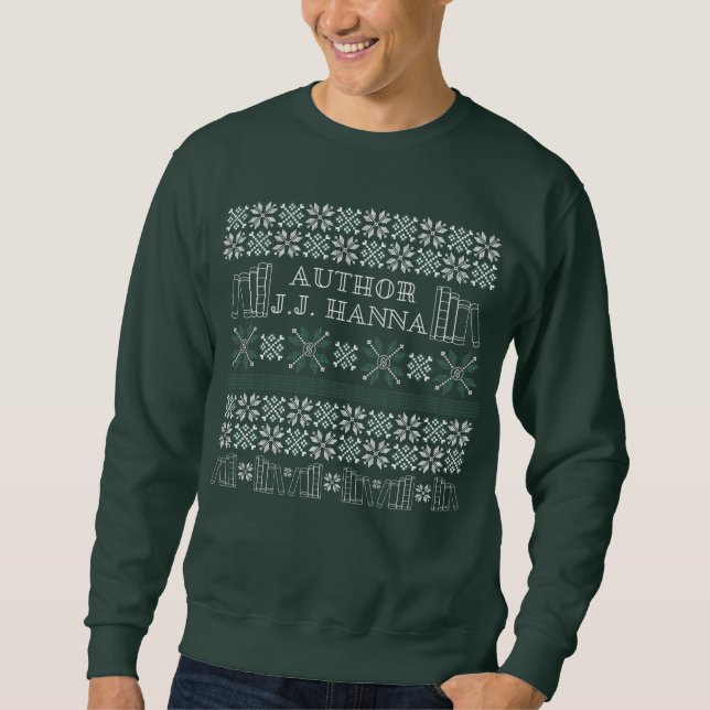 Author J.J. Hanna Christmas Sweater Pullover (Front)
